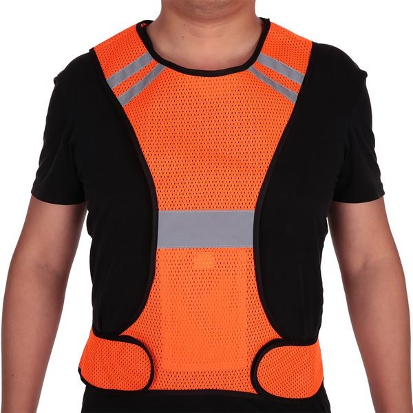 men mesh reflective vest high visibility safety vest gear for night running walking cycling jogging orange outdoor cloth jacket, Black
men mesh reflective vest high visibility safety vest gear for night running walking cycling jogging orange outdoor cloth jacket, Black