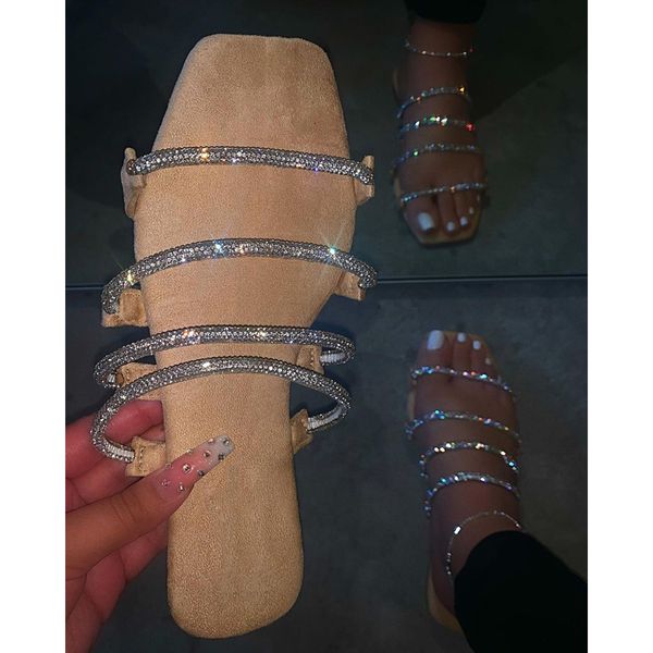 2020 handmade rhinestone sandals summer women flat slippers simple sandals open beach roman women, Black
2020 handmade rhinestone sandals summer women flat slippers simple sandals open beach roman women, Black