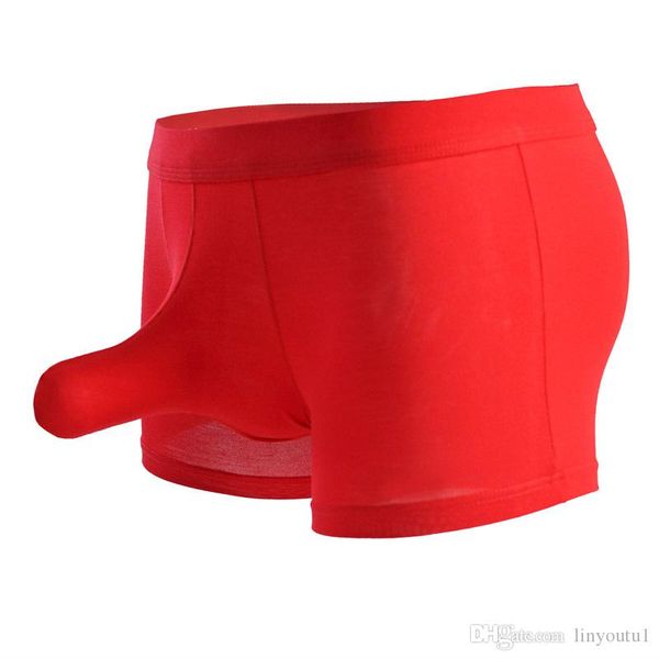 mens elephant nose bulge underwear big pouch lingerie male ice silk underpants shorts panties underwear men boxer shorts, Black;white
mens elephant nose bulge underwear big pouch lingerie male ice silk underpants shorts panties underwear men boxer shorts, Black;white