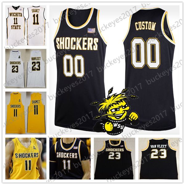 custom wichita state shockers college basketball stitched any name number #11 landry shamet 23 fred vanvleet black yellow white jersey s-4xl
custom wichita state shockers college basketball stitched any name number #11 landry shamet 23 fred vanvleet black yellow white jersey s-4xl
