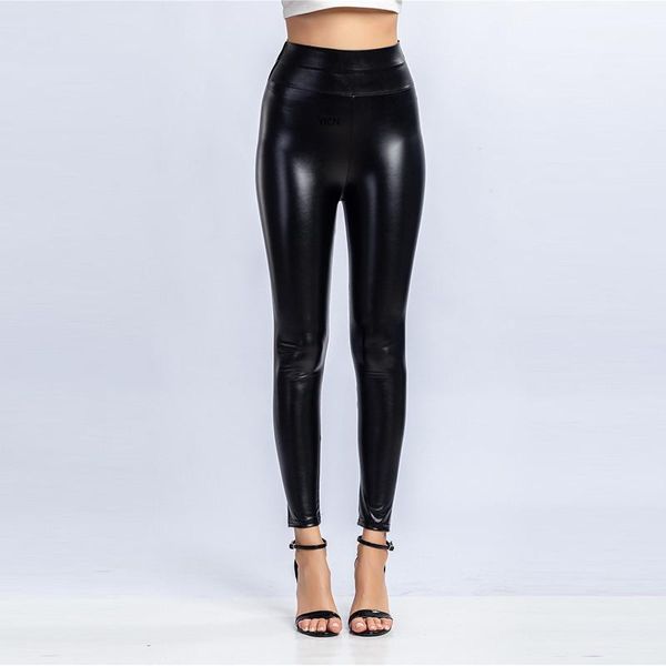casual females pure color clothing womens designer pu leather pants fashion slim panelled womens leggings pants, Black;white
casual females pure color clothing womens designer pu leather pants fashion slim panelled womens leggings pants, Black;white