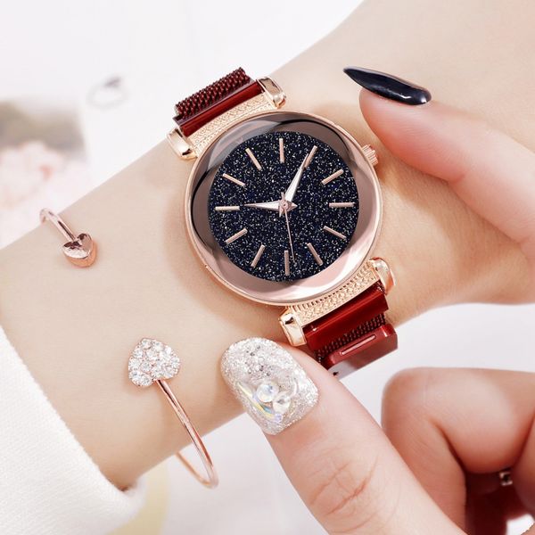 charming red ladies casual watch 2019 luxury women starry sky magnetic clock fashion female wristwatches girl gifts montre femme, Slivery;brown 
charming red ladies casual watch 2019 luxury women starry sky magnetic clock fashion female wristwatches girl gifts montre femme, Slivery;brown