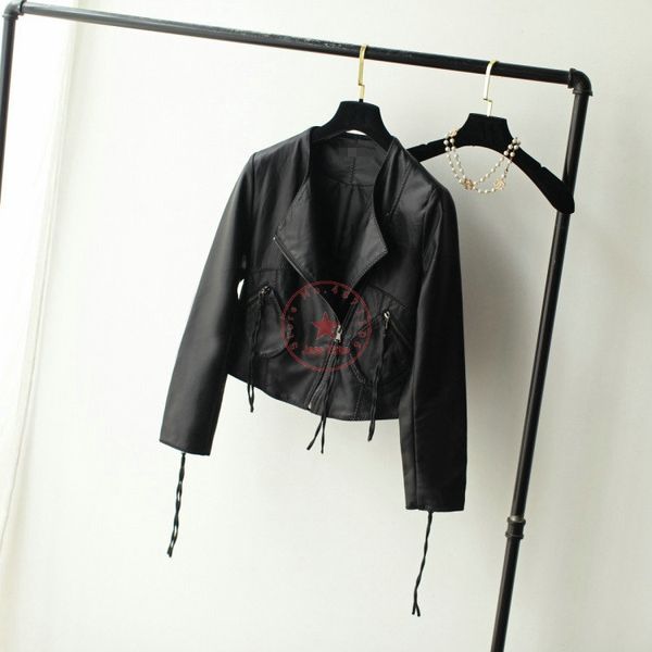 new spring and autumn fashion motorcycle leather pu leather short motorcycle ladies jacket slim round neck korean fashion jacket
new spring and autumn fashion motorcycle leather pu leather short motorcycle ladies jacket slim round neck korean fashion jacket