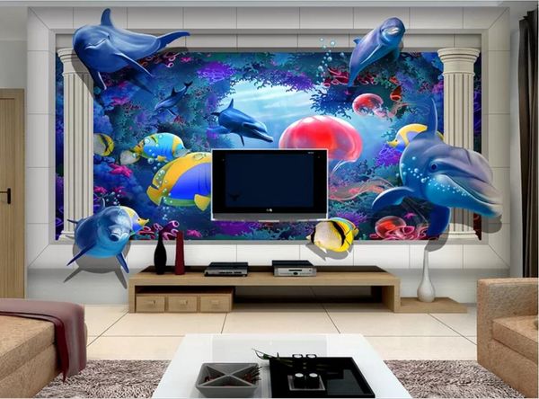 3d room wallpaper custom p non-woven mural ocean world jellyfish dolphin 3d tv sofa background wall wallpaper for walls 3 d
3d room wallpaper custom p non-woven mural ocean world jellyfish dolphin 3d tv sofa background wall wallpaper for walls 3 d