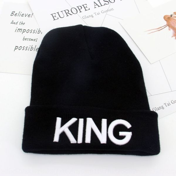 king embroidery knitted knitted female embroidered women's hat for domestic sale queen couple winter women's wool hat, Blue;gray
king embroidery knitted knitted female embroidered women's hat for domestic sale queen couple winter women's wool hat, Blue;gray