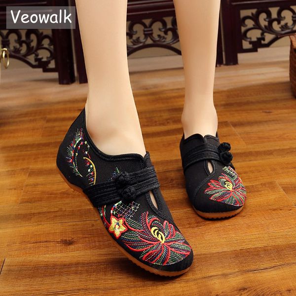 veowalk handmade flower embroider ballet flats shoes chinese embroidered shoes loafers oxford for women big size 34-43, Black
veowalk handmade flower embroider ballet flats shoes chinese embroidered shoes loafers oxford for women big size 34-43, Black