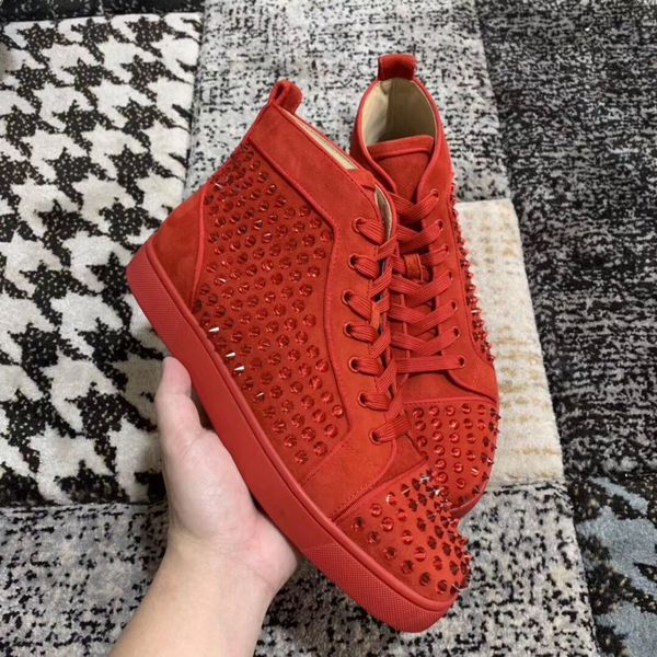 2019s новое прибытие krystal шипы high top red bottom кроссовки обувь для мужчин, женщин brand party wedding luxury fashion casual walking, Black
2019s новое прибытие krystal шипы high top red bottom кроссовки обувь для мужчин, женщин brand party wedding luxury fashion casual walking, Black