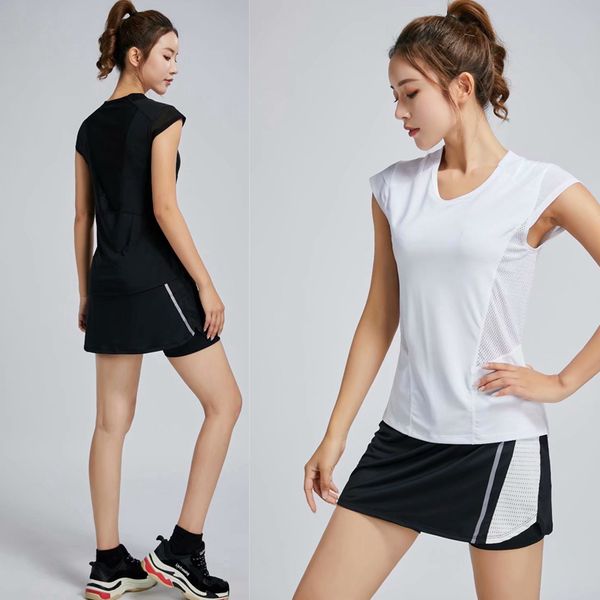 summer women sportswear yoga set fitness two pieces sets gym clothes running tennis shirt+skirt yoga leggings jogging sport suit, White;red
summer women sportswear yoga set fitness two pieces sets gym clothes running tennis shirt+skirt yoga leggings jogging sport suit, White;red