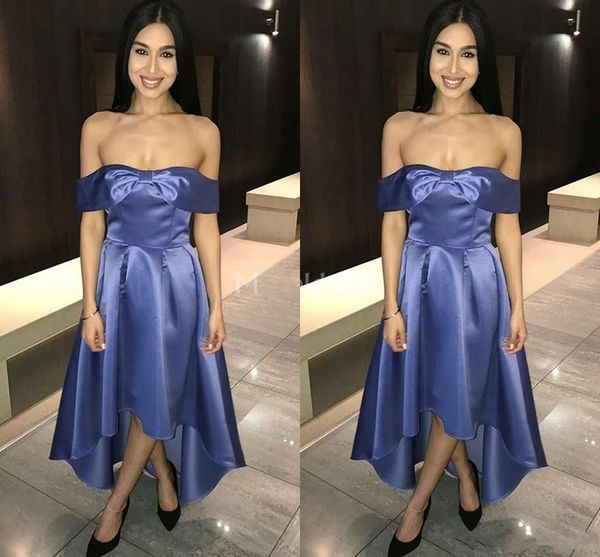 2019 prom dresses off shoulder high low unique design formal party evening gowns a line special occasion dress vestidos de fiesta, Black
2019 prom dresses off shoulder high low unique design formal party evening gowns a line special occasion dress vestidos de fiesta, Black