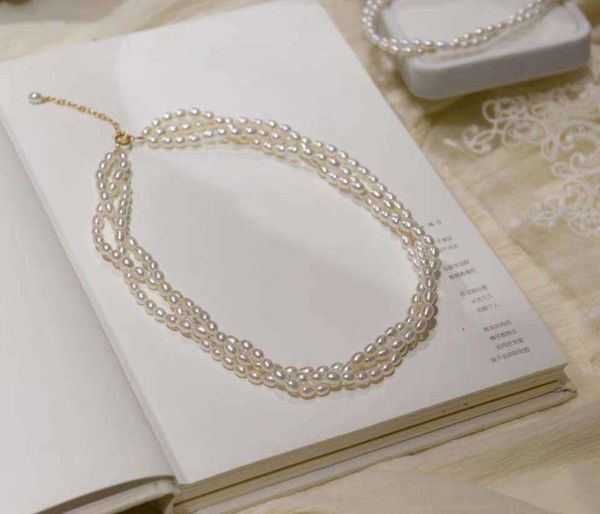 5-6mm freshwater pearl necklace exquisite three meters bead chain french shilly small fragrant wind retro jewelry women, Silver
5-6mm freshwater pearl necklace exquisite three meters bead chain french shilly small fragrant wind retro jewelry women, Silver