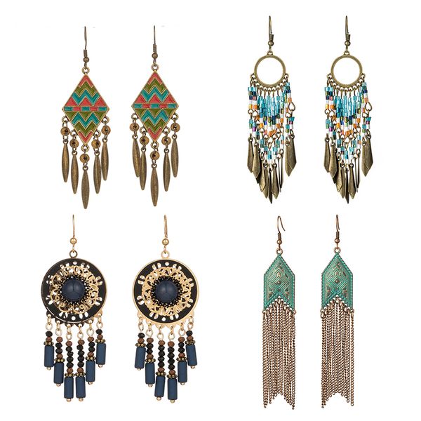 2019 new fashion bohemian ethnic vintage tassel drop earrings for woman and girls wedding bridal engagement accessories jewlery, Silver
2019 new fashion bohemian ethnic vintage tassel drop earrings for woman and girls wedding bridal engagement accessories jewlery, Silver