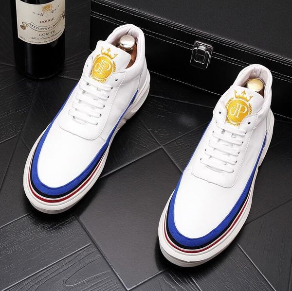 men's embroider two-tone platform flats shoes skateboard man prom trending sneakers for streets web celebrity, Black
men's embroider two-tone platform flats shoes skateboard man prom trending sneakers for streets web celebrity, Black