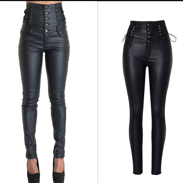 2019 plus size stretch high waist pu pants for women long trousers cool women skinny pencil pants pantalon push up denim, Black;white
2019 plus size stretch high waist pu pants for women long trousers cool women skinny pencil pants pantalon push up denim, Black;white