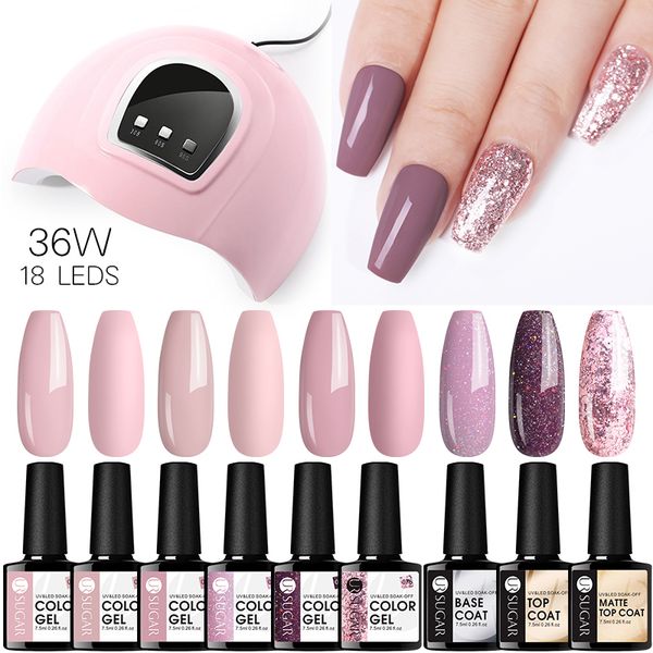 ur sugar 7.5ml color gel nail polish set with 36w uv led lamp nail dryer soak off uv gel varnish learner kit art design
ur sugar 7.5ml color gel nail polish set with 36w uv led lamp nail dryer soak off uv gel varnish learner kit art design