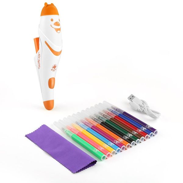 electric spray art pen airbrush marker set watercolor paint pen magic pen coloured markers childrens kids toy gift other hand tools
electric spray art pen airbrush marker set watercolor paint pen magic pen coloured markers childrens kids toy gift other hand tools