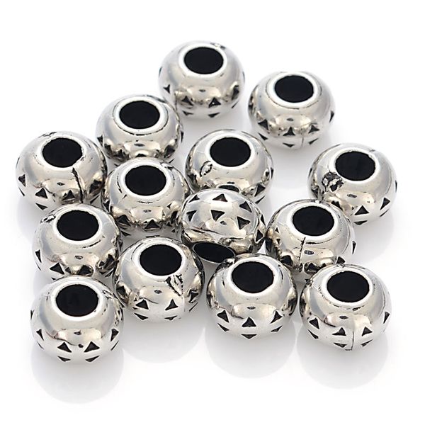 300 pcs 6x10mm acrylic antique silver plated ccb large hole beads for women diy charm bracelet bangle jewelry making accessories, Black
300 pcs 6x10mm acrylic antique silver plated ccb large hole beads for women diy charm bracelet bangle jewelry making accessories, Black