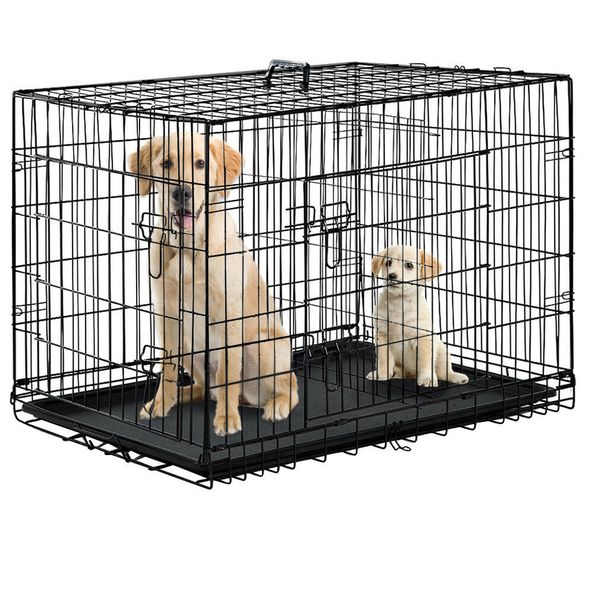 black 36" pet folding suitcase dog cat crate cage w/divider kennel pen w/tray lc
black 36" pet folding suitcase dog cat crate cage w/divider kennel pen w/tray lc
