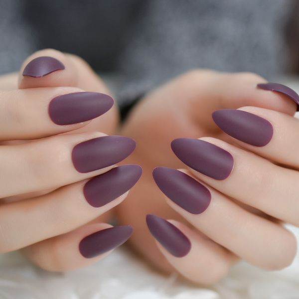 almond mauve medium matte nail frosted light purple artificial full cover nail with adhesive 24 pcs, Red;gold
almond mauve medium matte nail frosted light purple artificial full cover nail with adhesive 24 pcs, Red;gold
