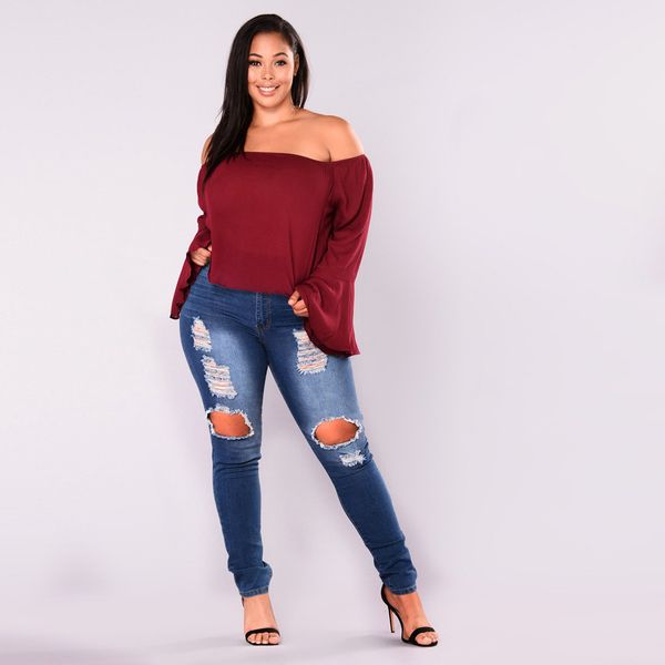 2019 women hight waisted plus size long pants pocket denim jeans stretch length jeans spodnie un pantalon hose, Blue
2019 women hight waisted plus size long pants pocket denim jeans stretch length jeans spodnie un pantalon hose, Blue