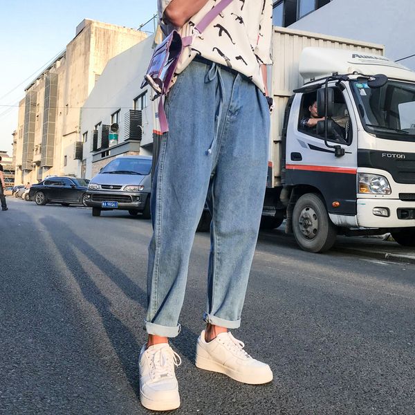 2018 men denim jeans solid blue soft pants slim fit for streetwear hombre straight loose male trousers
2018 men denim jeans solid blue soft pants slim fit for streetwear hombre straight loose male trousers
