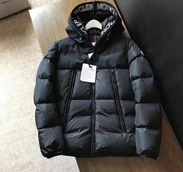 Men de igner jacket down thick warm hooded rib leeve letter embroidery ca ual fa hion winter jacket down jacket europe ize 2xl, Black
Men de igner jacket down thick warm hooded rib leeve letter embroidery ca ual fa hion winter jacket down jacket europe ize 2xl, Black
