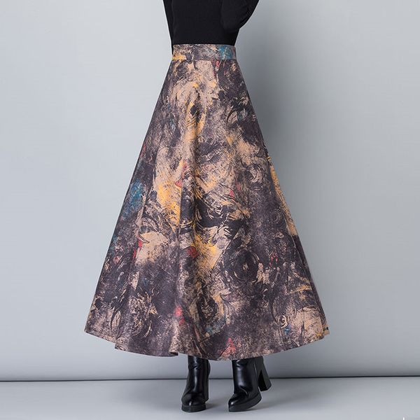 women 2020 new spring plus size 3xl skirt female woolen elegant korean style skirt ladies fashion plaid tall waist long clothing, Black
women 2020 new spring plus size 3xl skirt female woolen elegant korean style skirt ladies fashion plaid tall waist long clothing, Black