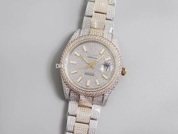 new luxury men's watch 2824 movement watchcase chain set full of beautiful diamond size 40mm904 fine steel swiss men's watch
new luxury men's watch 2824 movement watchcase chain set full of beautiful diamond size 40mm904 fine steel swiss men's watch