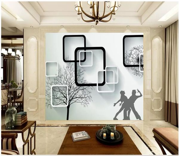 papel de parede custom 3d p murals wall paper modern minimalist 3d stereo black and white box tree dandelion double dance tv background
papel de parede custom 3d p murals wall paper modern minimalist 3d stereo black and white box tree dandelion double dance tv background