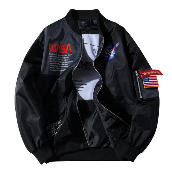 2019 autumn mens designer jackets brand new nasa flight pilot casual coat ma1 bomber jacket letter printed windbreaker outerwear 966, Black;brown
2019 autumn mens designer jackets brand new nasa flight pilot casual coat ma1 bomber jacket letter printed windbreaker outerwear 966, Black;brown