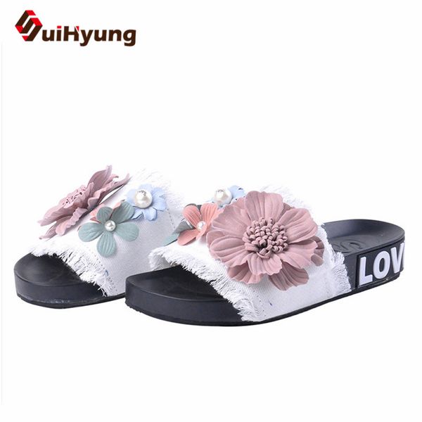 suihyung 2019 new women's open toe slippers fashion flat platform flowers flip flops ladies outside non-slip beach shoes sandals, Black
suihyung 2019 new women's open toe slippers fashion flat platform flowers flip flops ladies outside non-slip beach shoes sandals, Black
