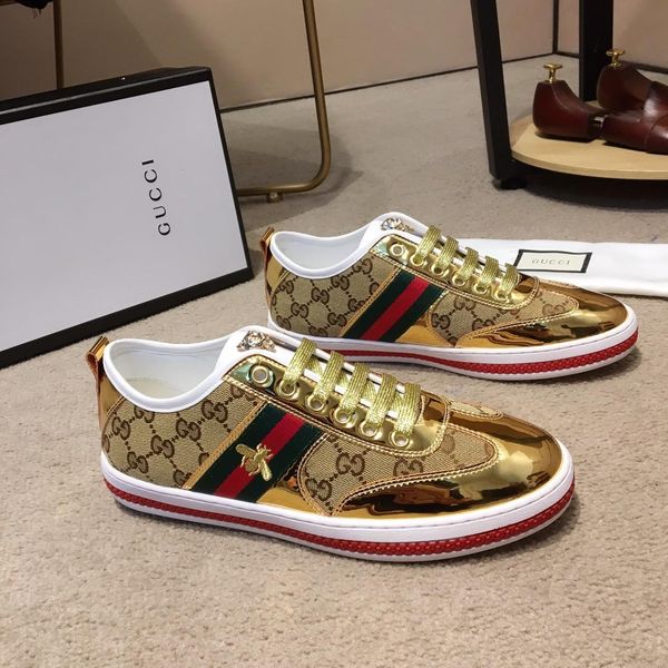 2019 Italy top gold striped series men's casual shoes men's sports shoes fashion running shoes original box invoice high quality dust bag
2019 Italy top gold striped series men's casual shoes men's sports shoes fashion running shoes original box invoice high quality dust bag