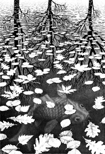 escher three worlds print giclee silk poster home decoration painting wall sticker
escher three worlds print giclee silk poster home decoration painting wall sticker