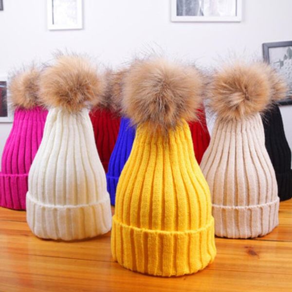 winter women knitted beanie pure color lady big fur ball wool hat candy color winter warm thickened outdoor caps wy514q-1, Silver
winter women knitted beanie pure color lady big fur ball wool hat candy color winter warm thickened outdoor caps wy514q-1, Silver