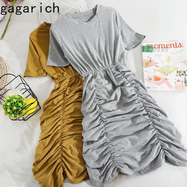 gagarich women dress korean style student pleated elastic waist slimming short-sleeved o neck ladies spring summer vestido, Black;gray
gagarich women dress korean style student pleated elastic waist slimming short-sleeved o neck ladies spring summer vestido, Black;gray