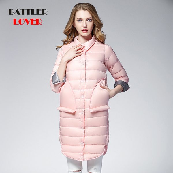 новое прибытие ladies long winter пуховик женщины ultra light вниз куртка женщин большой размер тонкий теплый женский ветровки, Black
новое прибытие ladies long winter пуховик женщины ultra light вниз куртка женщин большой размер тонкий теплый женский ветровки, Black