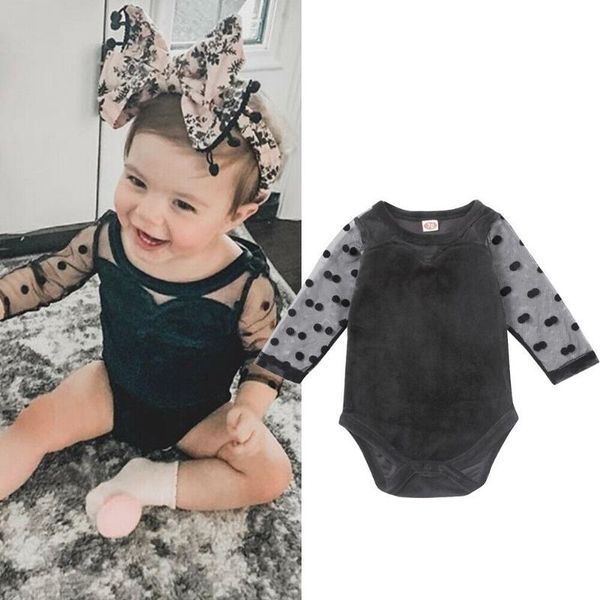 cute newborn infant baby girl bodysuits polka dot print lace solid bodysuit jumpsuit outfit clothes 0-18m, Blue
cute newborn infant baby girl bodysuits polka dot print lace solid bodysuit jumpsuit outfit clothes 0-18m, Blue