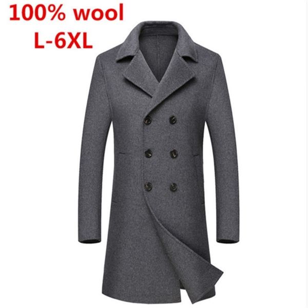 2018 100% wool new woolen jacket and coat men casual windbreaker fashion solid long double-breasted gray coats plus size l-6xl, Black
2018 100% wool new woolen jacket and coat men casual windbreaker fashion solid long double-breasted gray coats plus size l-6xl, Black