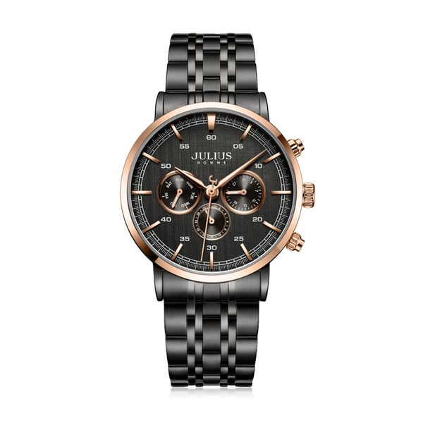 real multi-function julius men's watch hours isa mov't business dress bracelet stainless steel boy's birthday christmas gift, Slivery;brown
real multi-function julius men's watch hours isa mov't business dress bracelet stainless steel boy's birthday christmas gift, Slivery;brown