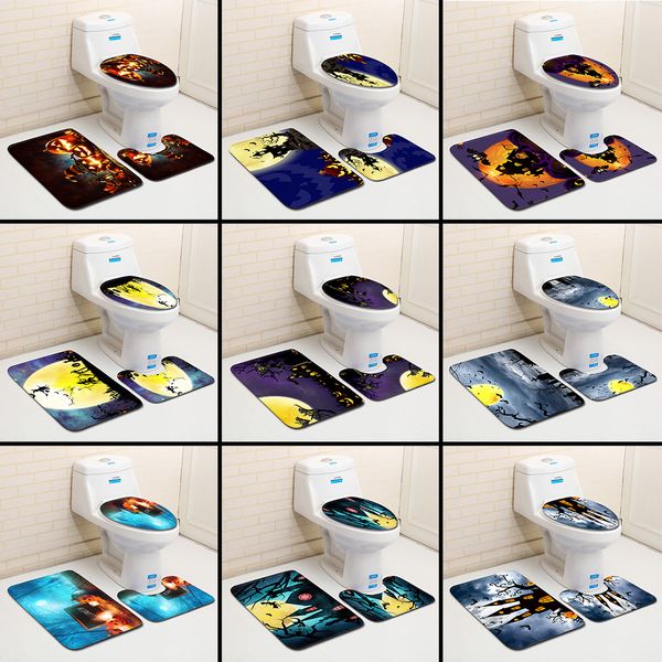 halloween party toilet seat cover shower wc rug mat ancient castle witch printed anti slip flannel bath mat set for bathroom
halloween party toilet seat cover shower wc rug mat ancient castle witch printed anti slip flannel bath mat set for bathroom