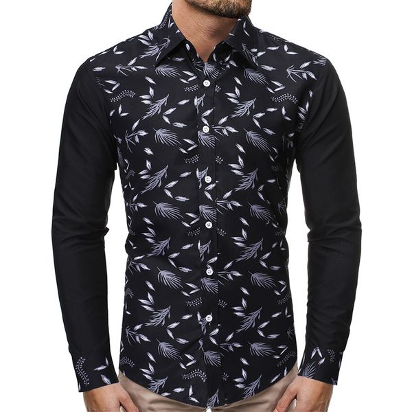 camisa spring autumn features shirts men casual shirt 2019 new arrival long sleeve nice print luxury casual slim fit male shirts, White;black
camisa spring autumn features shirts men casual shirt 2019 new arrival long sleeve nice print luxury casual slim fit male shirts, White;black
