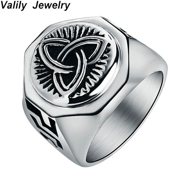 valily men's vintage irish knot ring geometric nordise viking ring jewelry stainless steel solid silver rings drop shipping
valily men's vintage irish knot ring geometric nordise viking ring jewelry stainless steel solid silver rings drop shipping