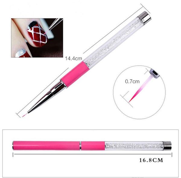 professional nail art drawing pen brush multi-function crystal acrylic nail art painting brush mane or fibe gel nails brush, Silver
professional nail art drawing pen brush multi-function crystal acrylic nail art painting brush mane or fibe gel nails brush, Silver