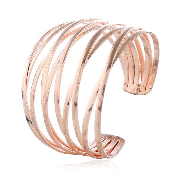 new trendy fashion ins luxury designer geometric multi layer hollow adjustable open cuff bangle bracelet for woman, Black
new trendy fashion ins luxury designer geometric multi layer hollow adjustable open cuff bangle bracelet for woman, Black