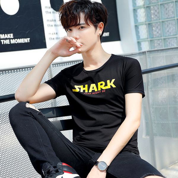 new style summer ins hong kong style printed t-shirt men's round-neck short-sleeved t-shirt men's trend douyin selling 6911, White;black
new style summer ins hong kong style printed t-shirt men's round-neck short-sleeved t-shirt men's trend douyin selling 6911, White;black