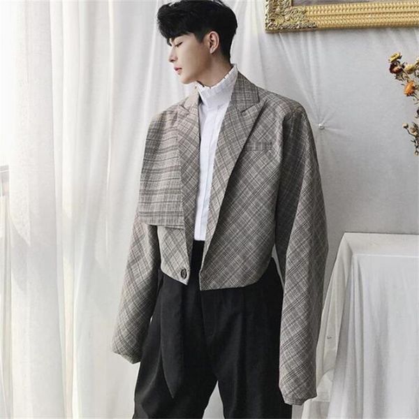 autumn new design temperament fashion loose men short jacket slim streetwear hip hop outwear long sleeve homme suit jacket, Black;brown
autumn new design temperament fashion loose men short jacket slim streetwear hip hop outwear long sleeve homme suit jacket, Black;brown