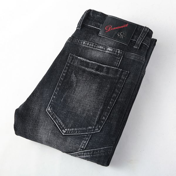 new big brand fashion trend men's denim trousers stretch slim fit hole tide jeans men, Blue
new big brand fashion trend men's denim trousers stretch slim fit hole tide jeans men, Blue