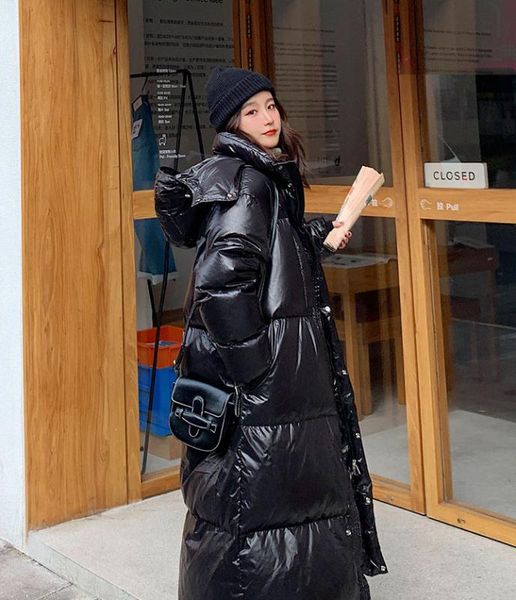 deivor 2020 winter new long black bright face down cotton padded jacket for women
deivor 2020 winter new long black bright face down cotton padded jacket for women