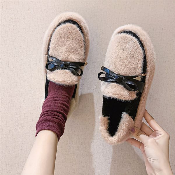 new fashion plush velvet peas shoes female wear wild thick warm lazy shoes a pedal casual plush winter women u12-86, Black
new fashion plush velvet peas shoes female wear wild thick warm lazy shoes a pedal casual plush winter women u12-86, Black