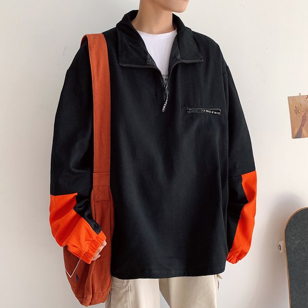 autumn new pullover jacket men fashion contrast color casual cotton jacket man streetwear wild hip hop loose bomber m-5xl, Black;brown
autumn new pullover jacket men fashion contrast color casual cotton jacket man streetwear wild hip hop loose bomber m-5xl, Black;brown