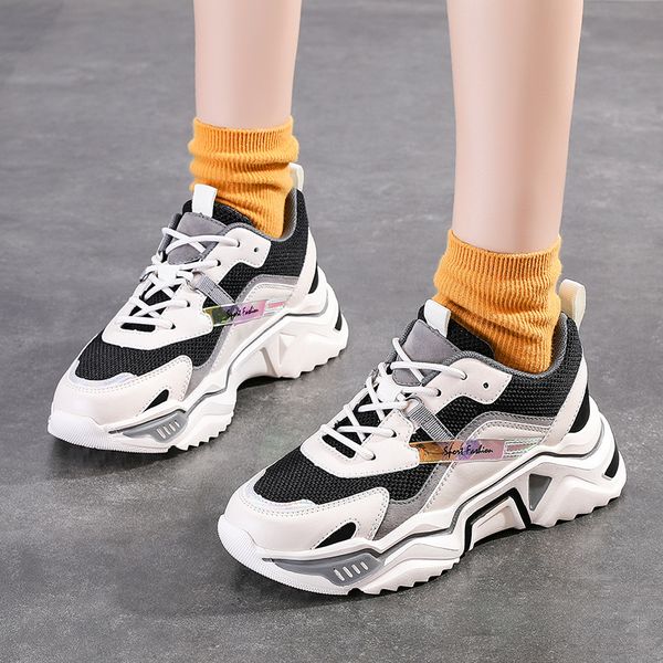 women's platform sneakers casual sport shoes for women comfy breathable mesh trainers chunky heels 5 cm 2020 new feminino
women's platform sneakers casual sport shoes for women comfy breathable mesh trainers chunky heels 5 cm 2020 new feminino